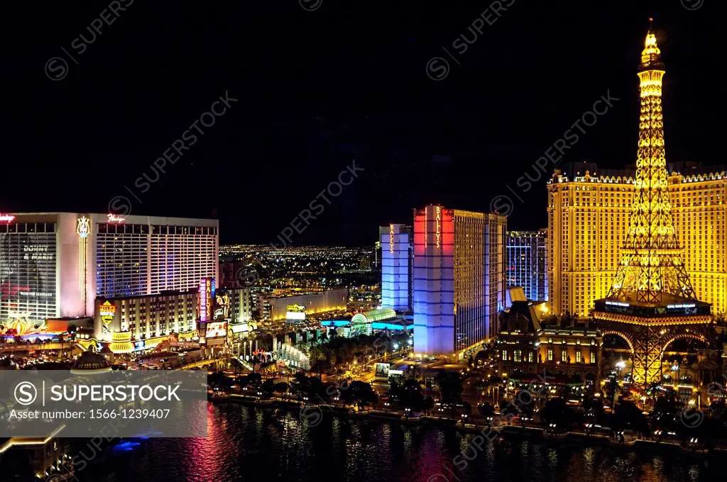 Las Vegas Strip Skyline at Night