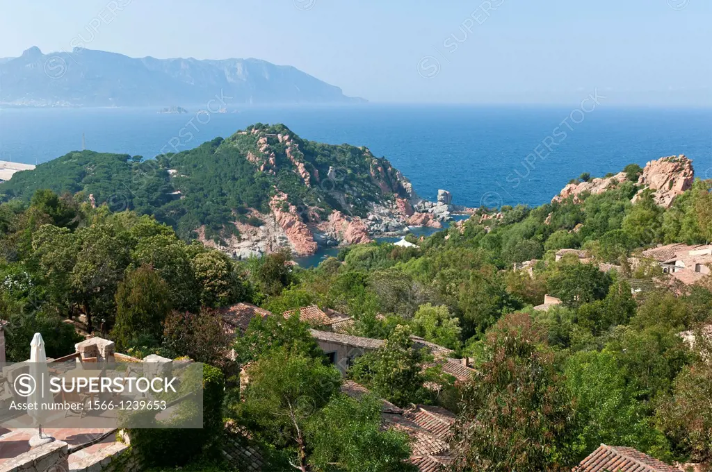 Sardinia  Italy  Panoramic view from the Relais Monteturri, situated in the Parco Bellavista, Arbatax