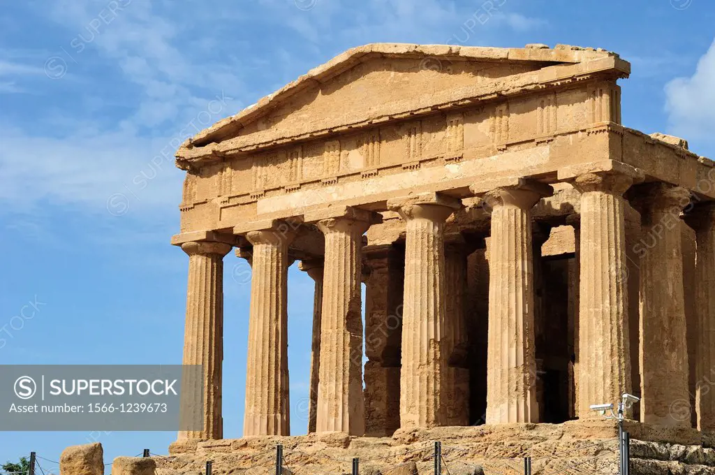 Agrigento  Sicily  Italy  Temple of Concordia, Valley of the Temples archaeological site