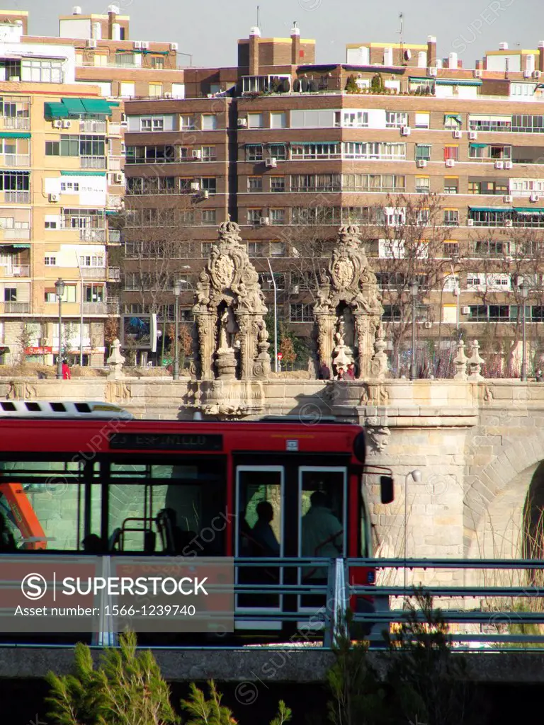 Toledo bridge, Madrid, Spain.