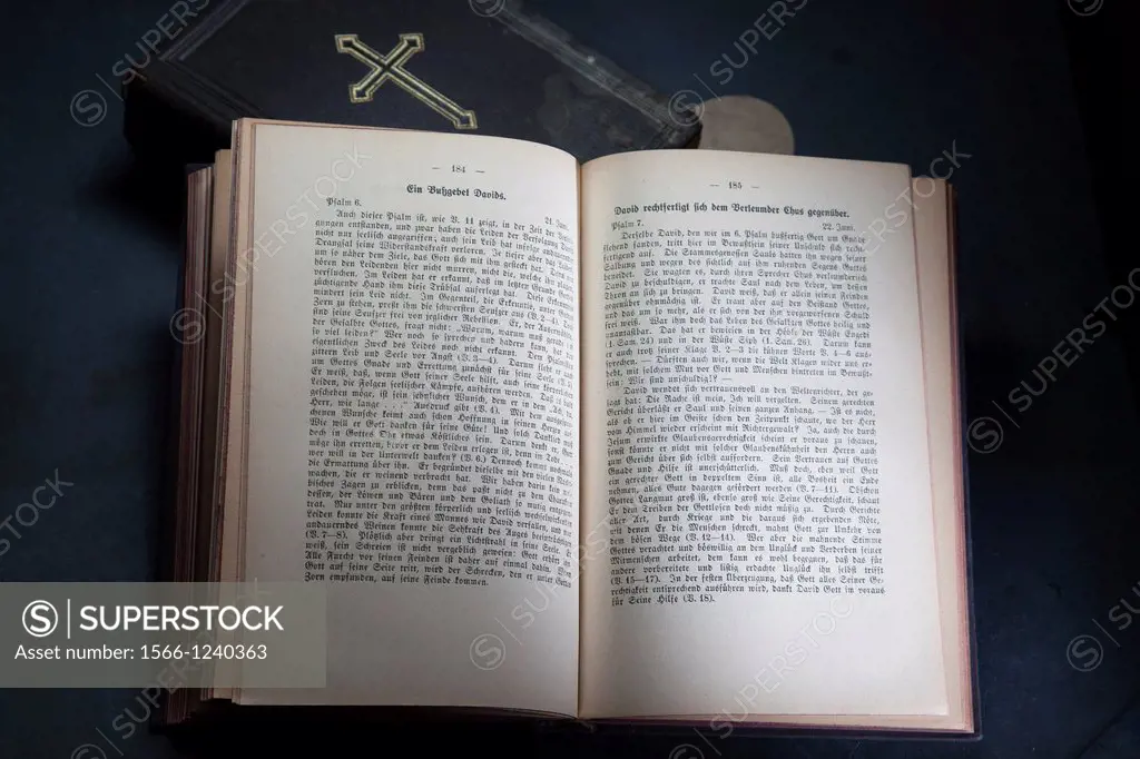 Open religius book-the Book of David in German