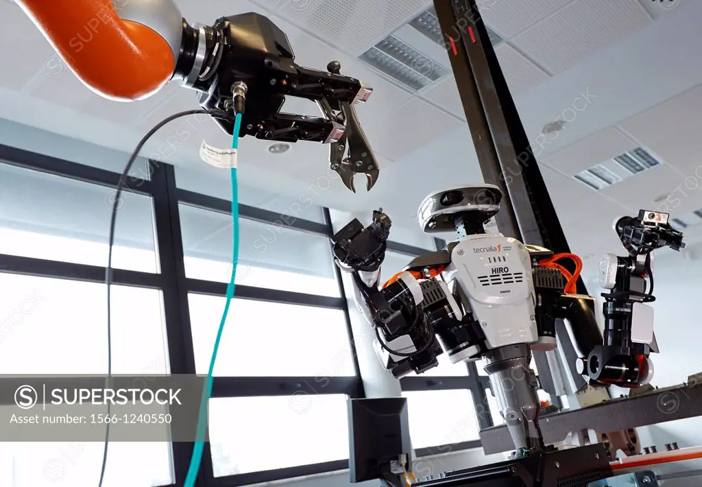 HIRO robot, Humanoid robot for automotive assembly tasks in collaboration with people and and LWR robot, using haptic teleoperation with force feedbac...