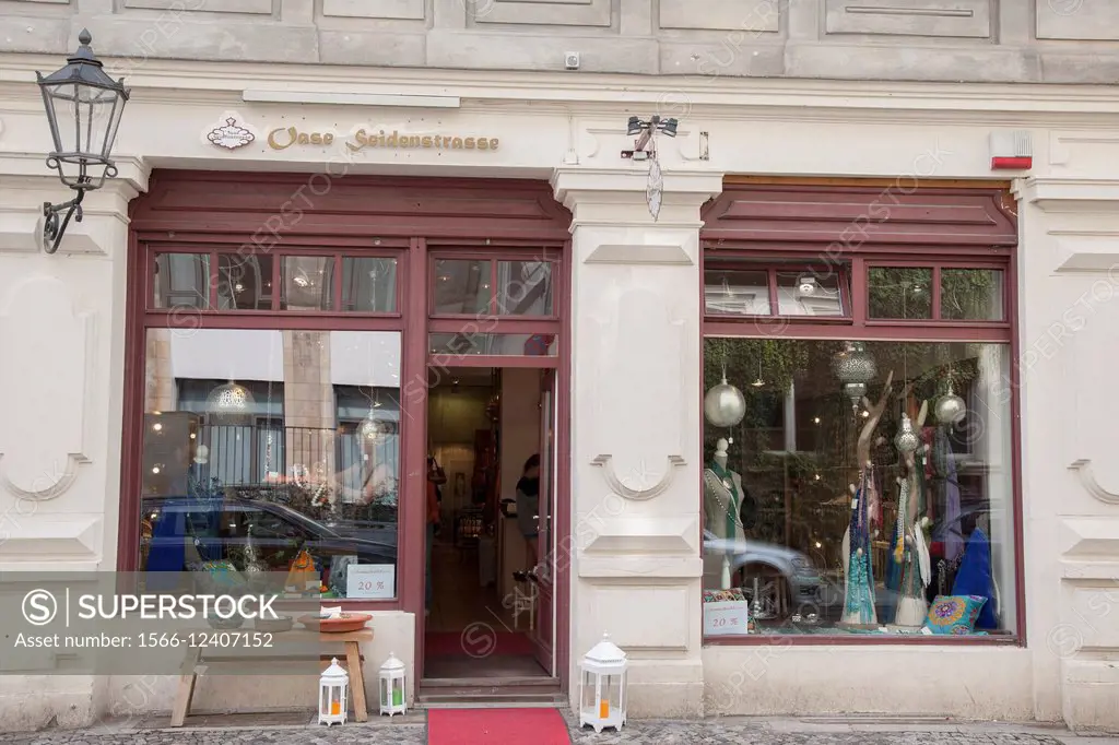 Oase Seidenstrasse Shop on Sophien Street, Berlin, Germany.