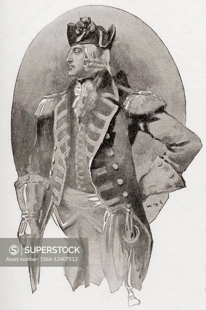 General Edward Braddock, 1695-1755. British officer and commander-in-chief for the 13 colonies during the actions at the start of the French and India...