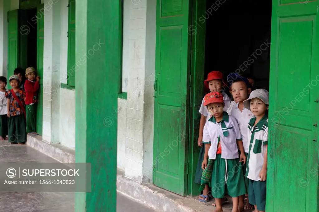Primary school  Thet Kel Kyin village  Indaw area  Sagaing Division  Burma  Republic of the Union of Myanmar.