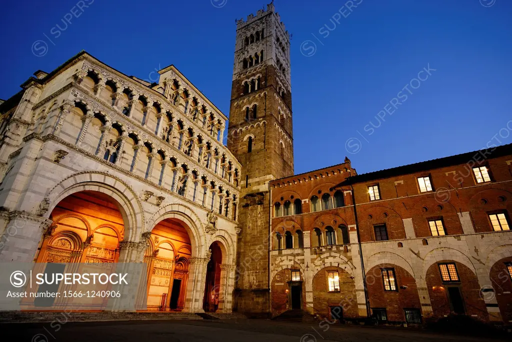 Cathedral of San Martino in Lucca, Tuscany, Italy