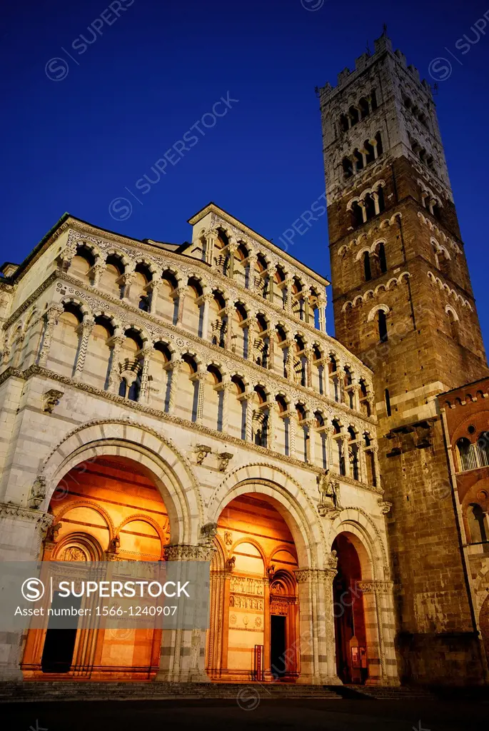Cathedral of San Martino in Lucca, Tuscany, Italy
