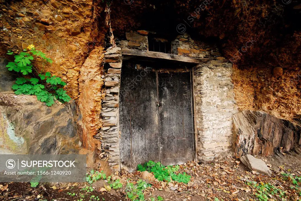 Wine caves in Penouta, Orense province, Spain