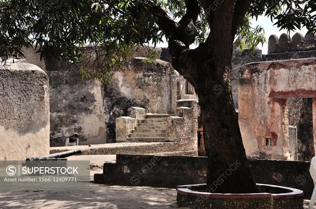 Historical Fort Jesus in Mombasa. History of the Portuguese in Africa. Mombasa, Kenya.