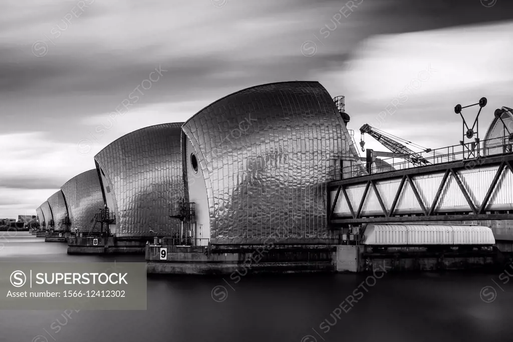 The Thames Barrier, London, England.