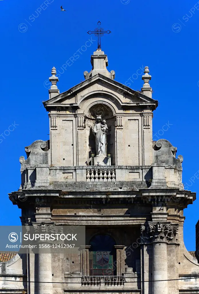 Santuario della Madonna del Carmine, Sanctuary of the Madonna del Carmine, Piazza Carlo Alberto, Catania, Sicily, Italy.