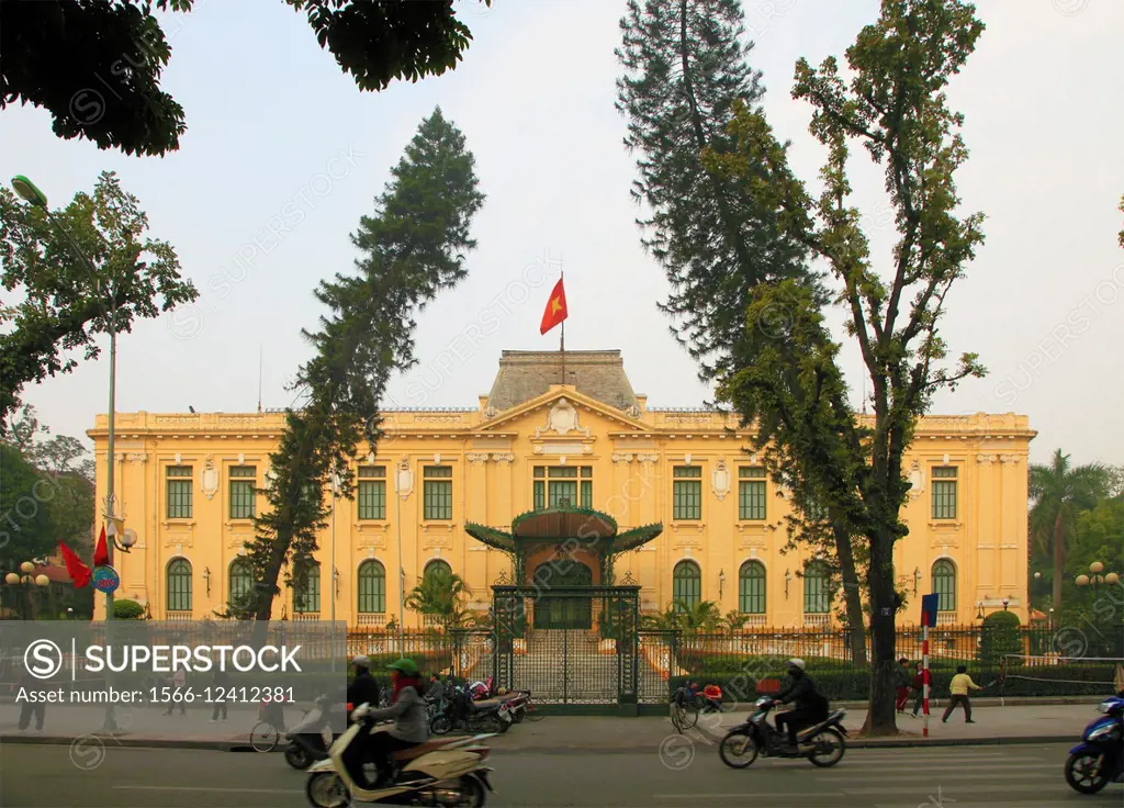 Vietnam, Hanoi, French Quarter, french colonial architecture,.