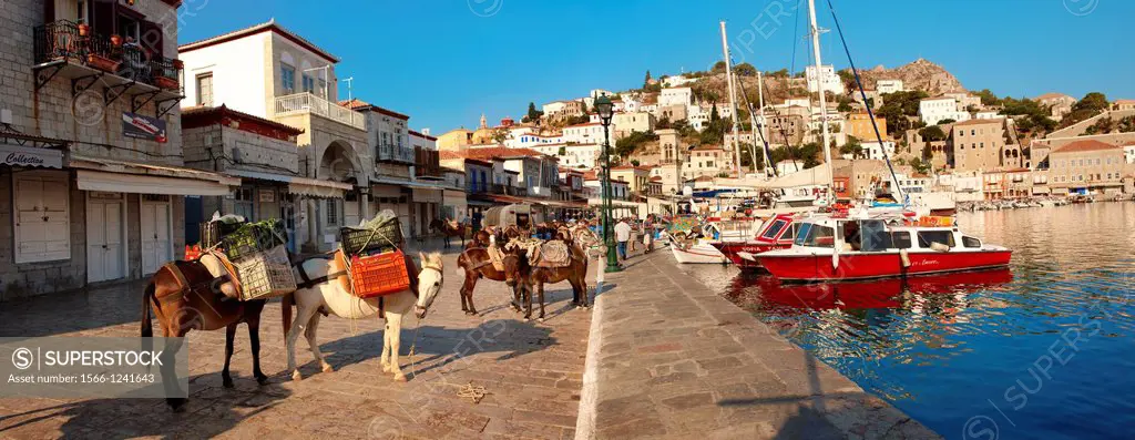 The historic port of Hydra, Greek Saronic Islands