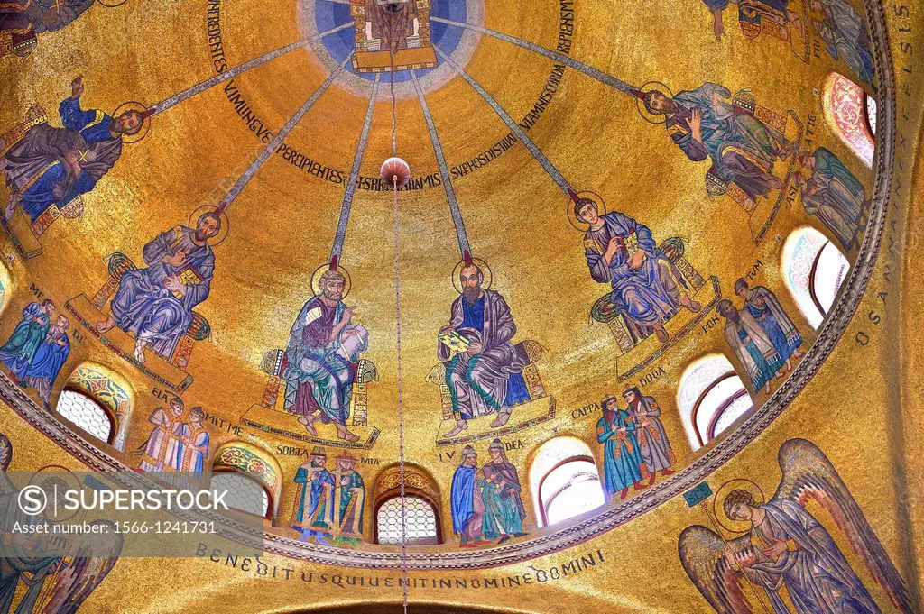 Mosaics inside St Mark´s Basilica Venice
