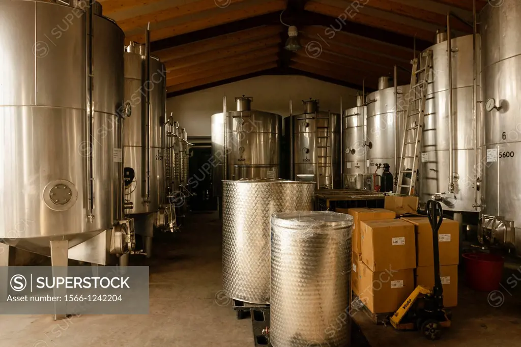 Wineries Mesquida Mora, denomination of origin Pla i Llevant, Porreres, Mallorca, Balearic Islands, Spain