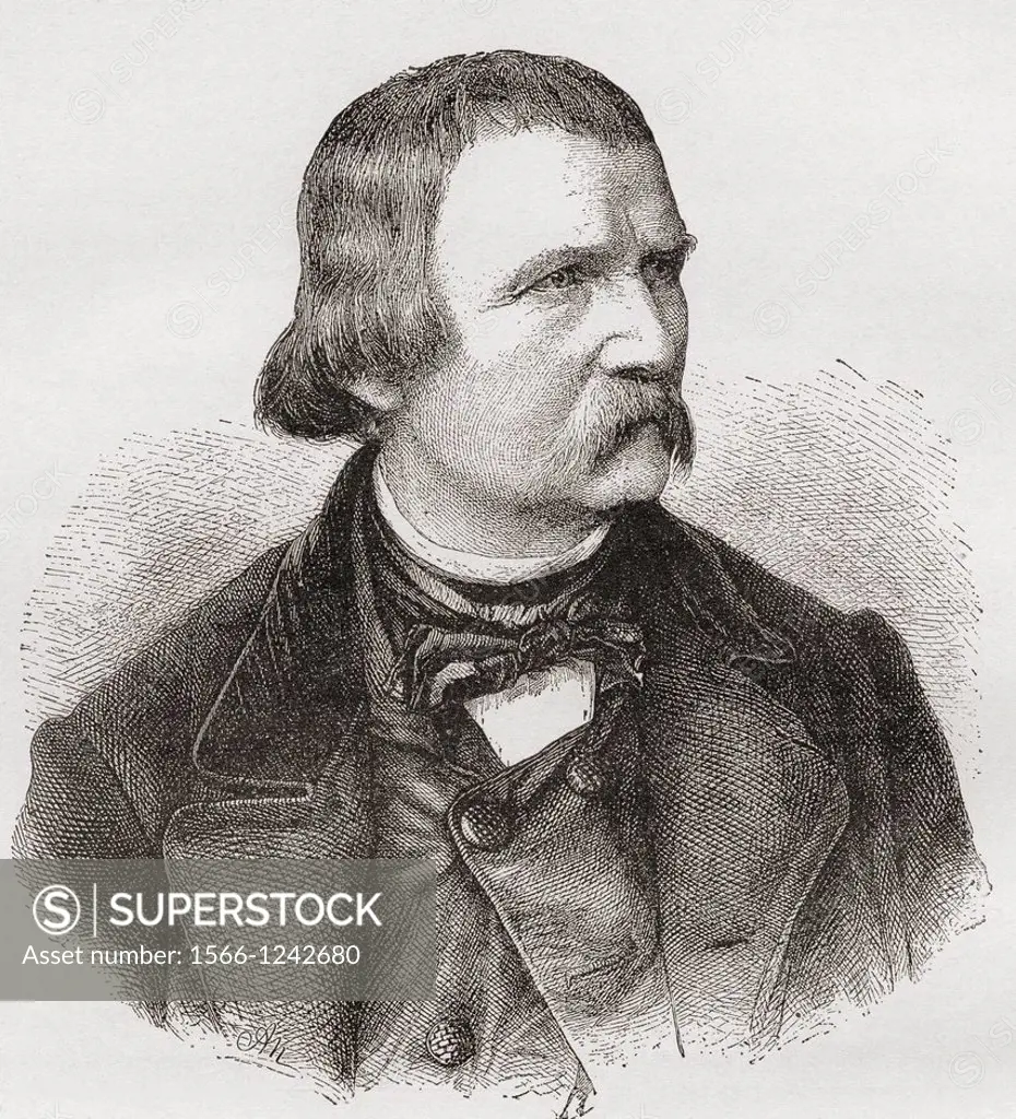 Wilhelm von Kaulbach, 1805-1874  German artist, muralist and book illustrator  From Nuestro Siglo, published 1883