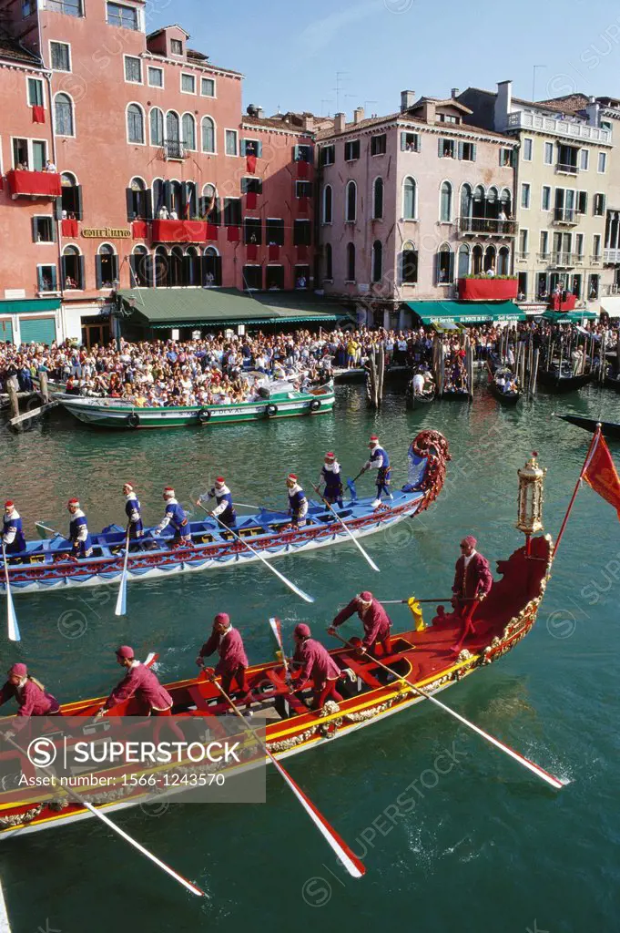 Venice  Italy  The Historical Regatta Regatta Storica  The Regata Storica takes place annually on the first Sunday of September