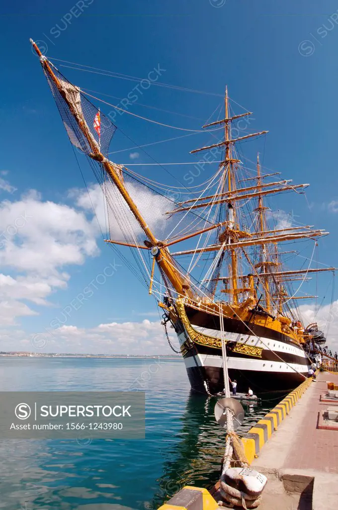 The Italian sailing vessel Amerigo Vespucci, port of Odessa, Ukraine, Europe