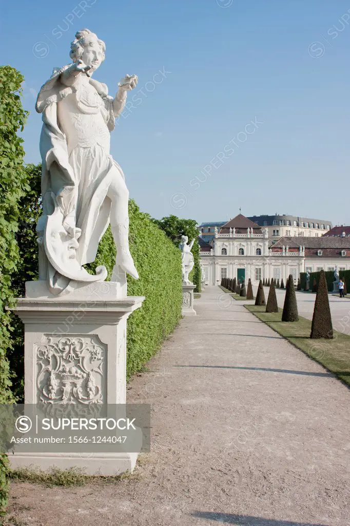 Statue at Palace belvedere Vienna