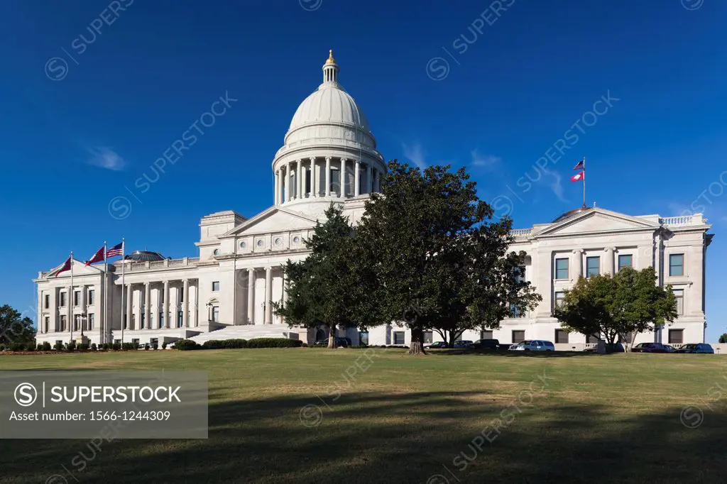 USA, Arkansas, Little Rock, Arkansas State Capitol, exterior