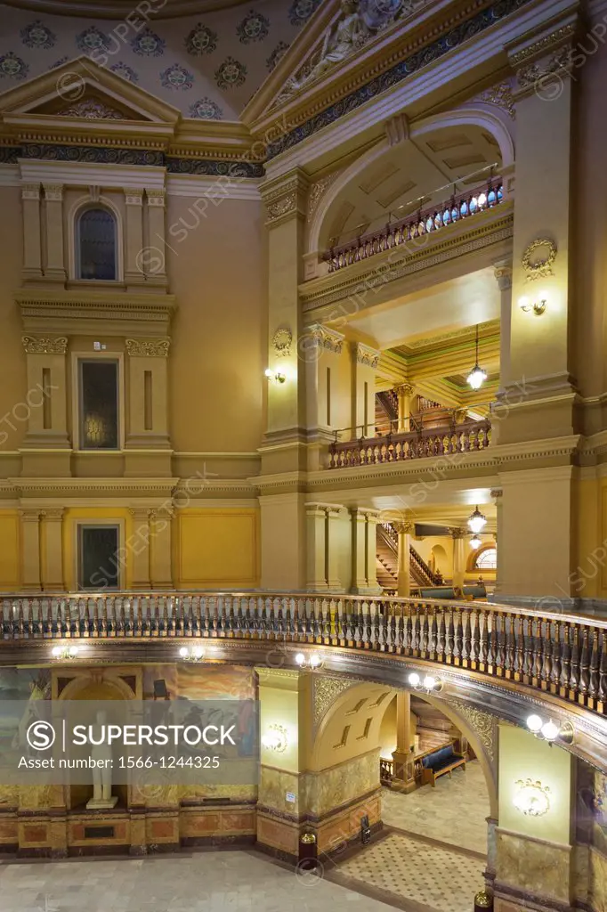USA, Kansas, Topeka, Kansas State Capital, interior