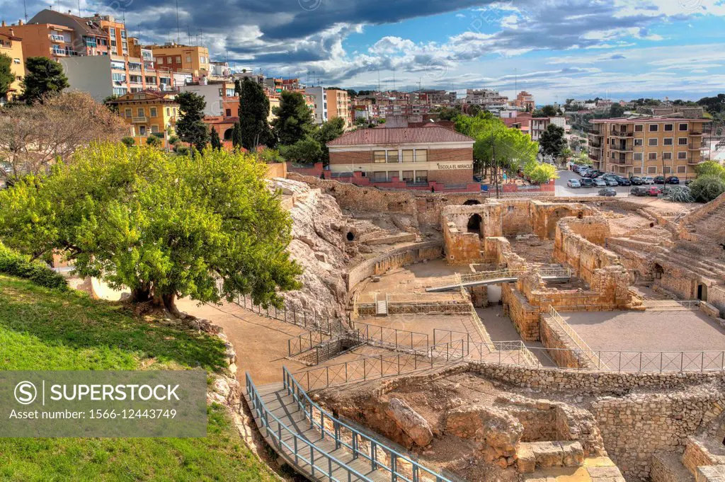 Roman Amphitheatre, Tarragona, Catalonia, Spain.
