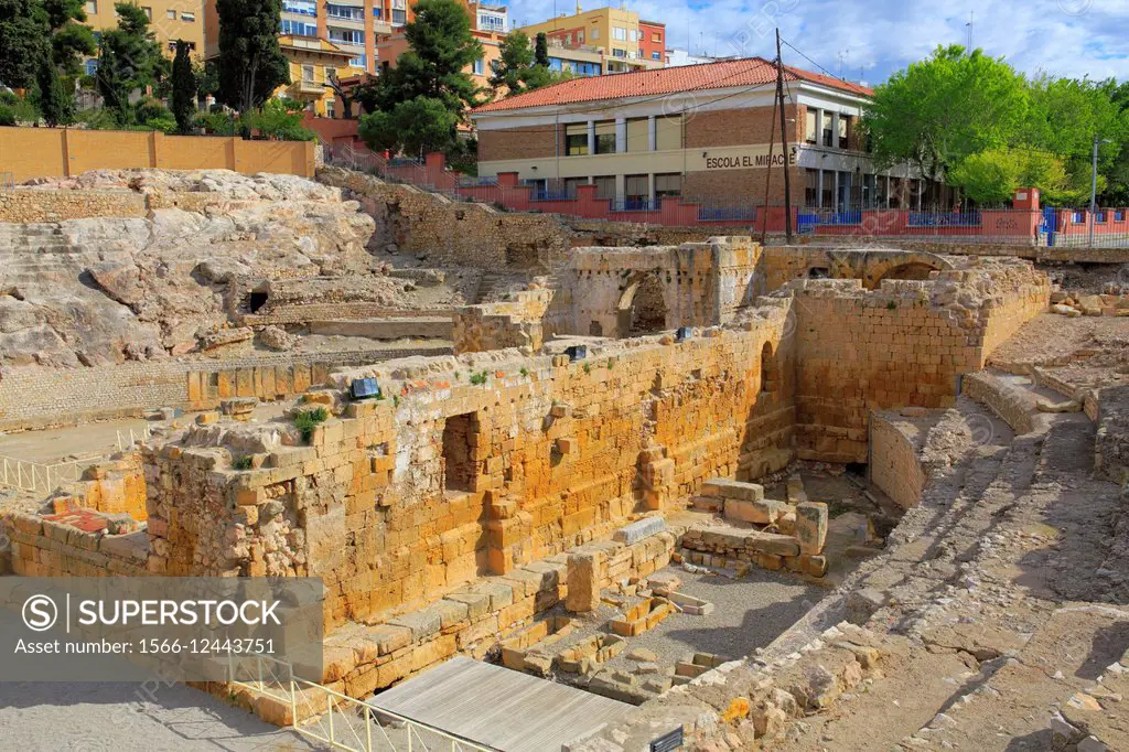 Roman Amphitheatre, Tarragona, Catalonia, Spain.