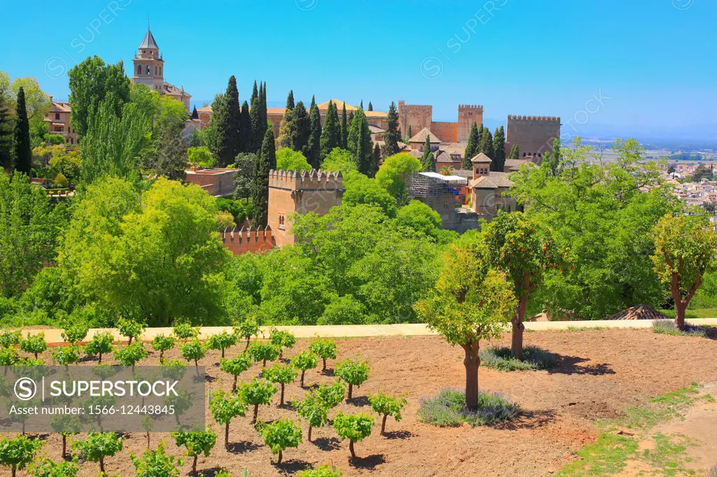 Alhambra, Granada, Andalusia, Spain.