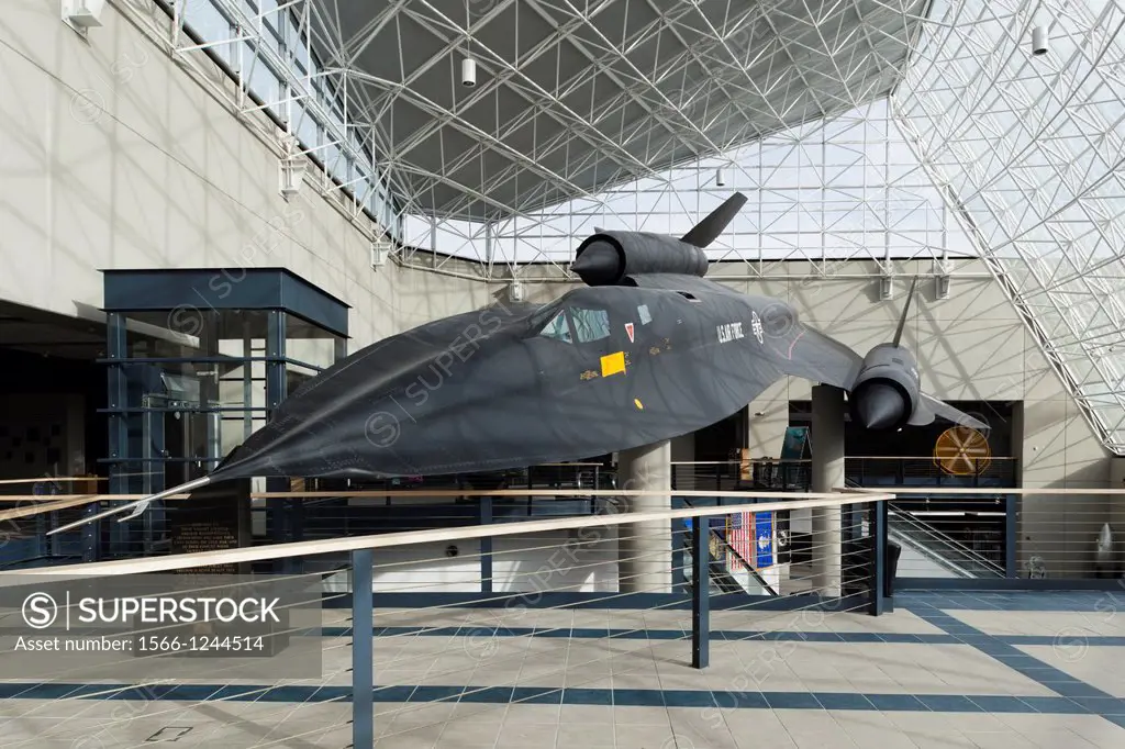 USA, Nebraska, Ashland, Strategic Air & Space Museum, interior, SR-71 aircraft