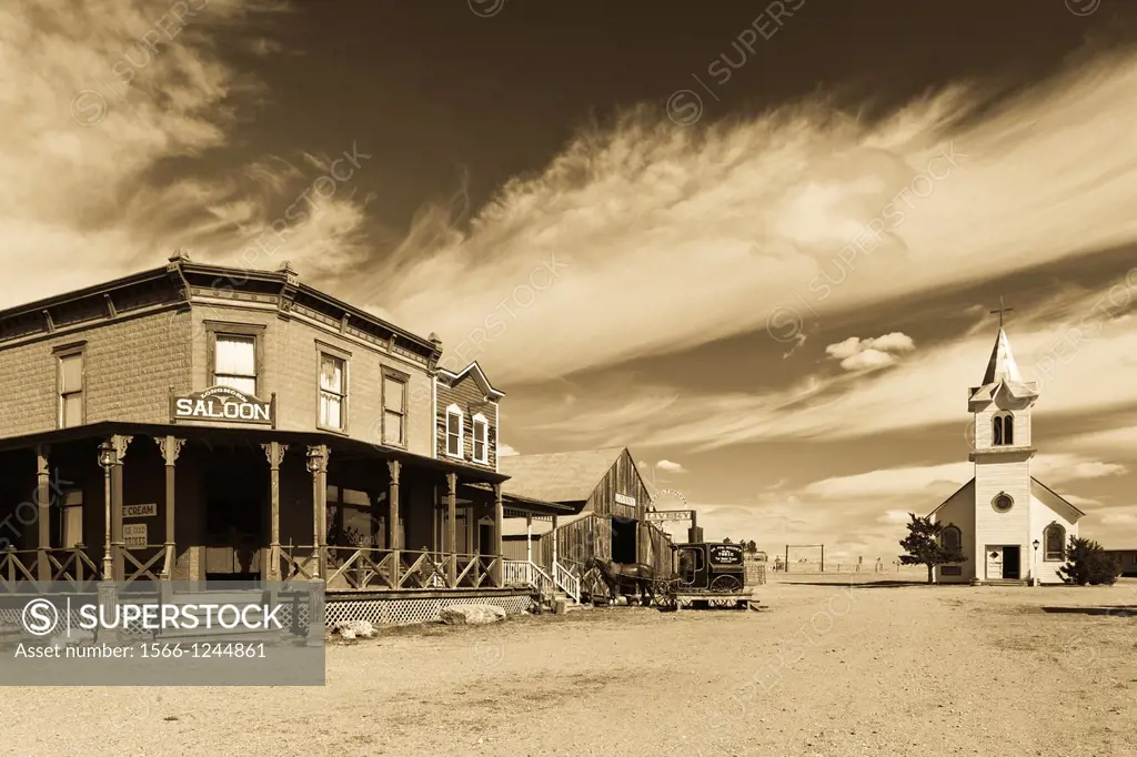 USA, South Dakota, Stamford, 1880 Town, pioneer village