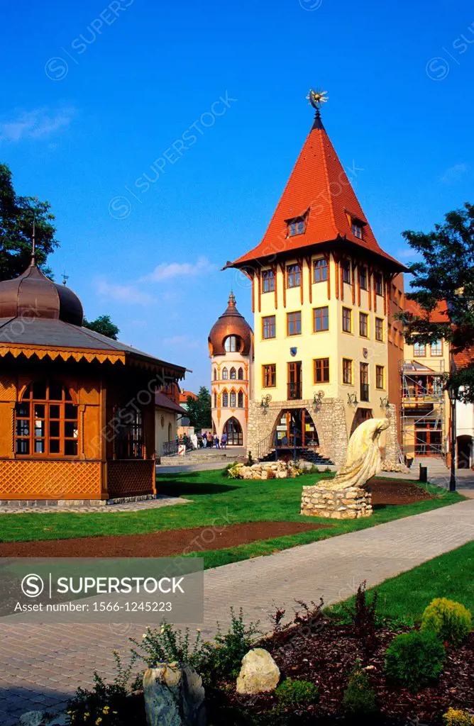 The town square ´Nadvorie Europy´ Courtyard of Europe in Komarno, Slovakia