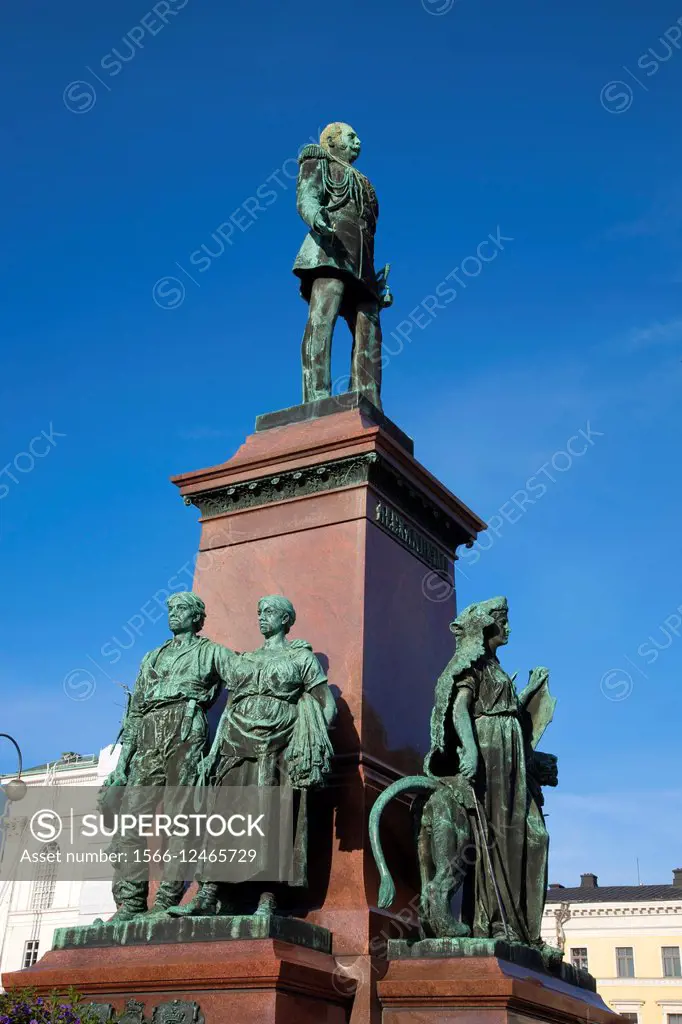 Alexander II Monument (1894), Senate Square, Helsinki, Finland.