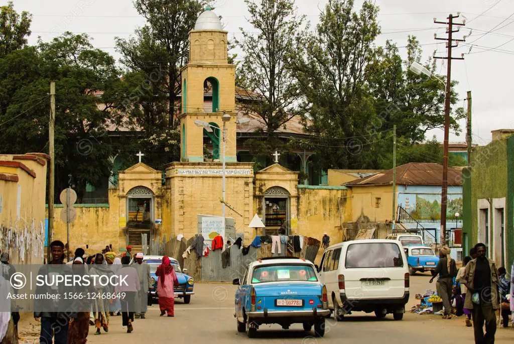 The Church of Medhane Alem, Feres Megala, Jugol (Old Town), Harar, town listed as World Heritage by UNESCO, Ethiopia, Africa.