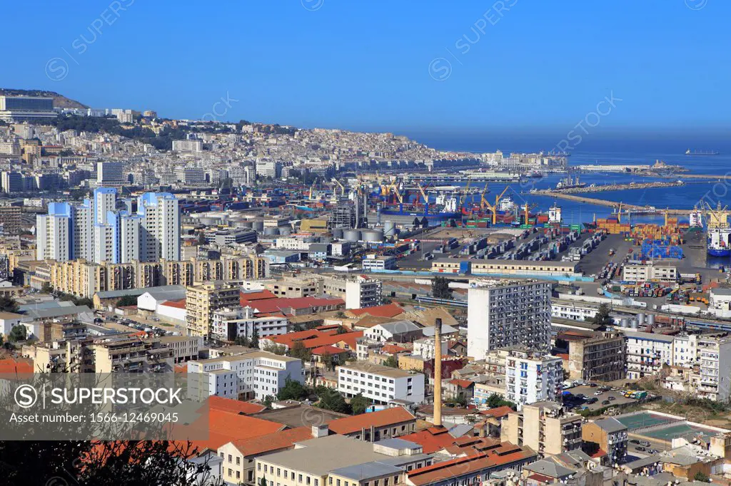 Cityscape of Algiers, Algiers Province, Algeria.