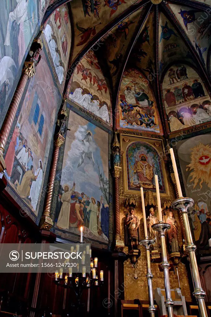 altarpiece, Sant Marti´s church, s XVI, Palafrugell, Catalonia, Spain 