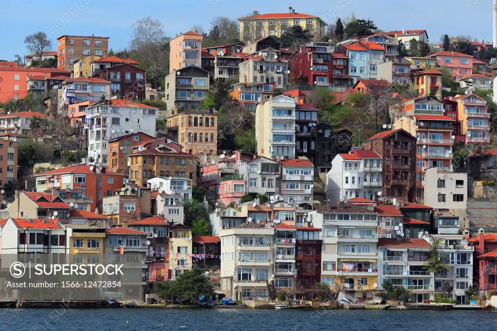 Cityscape from Bosphorus, Istanbul, Turkey.