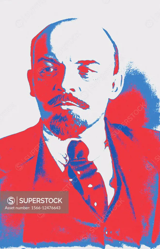 Vladimir Ilyich Ulyanov, alias Lenin, 1870-1924. Russian communist revolutionary, politician and political theorist.