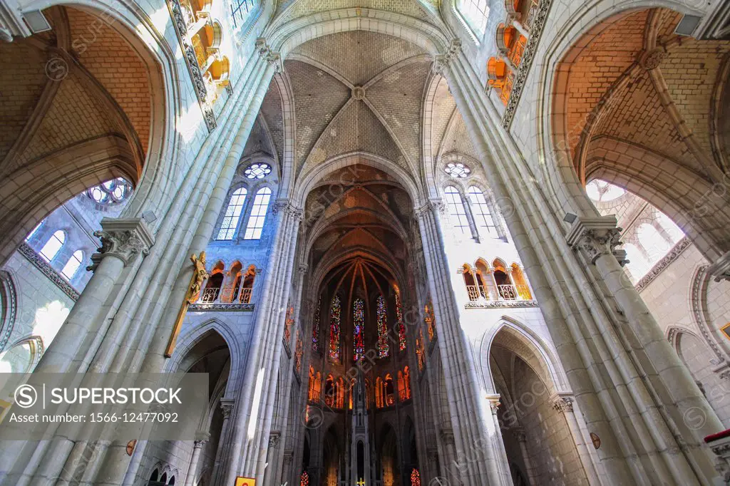 France, Pays de la Loire, Loire-Atlantique, Nantes. Saint-Nicolas church.