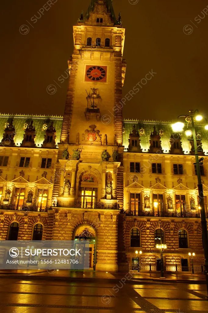 The Hamburg City Hall.