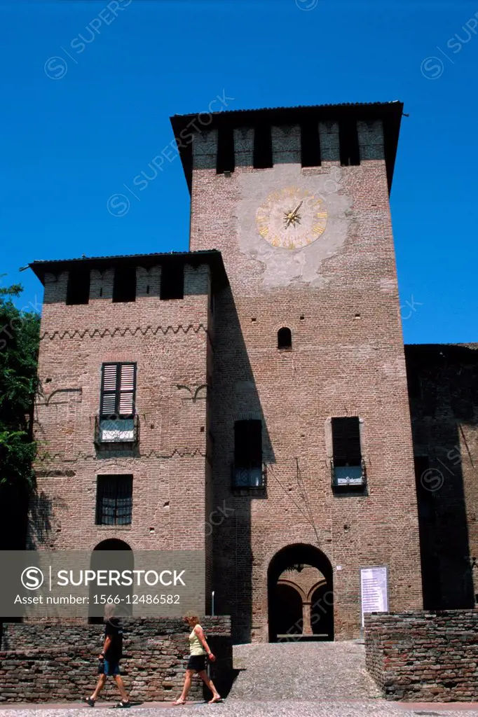 Italy, Emilia Romagna, Fontanellato, Rocca Sanvitale, Castle.
