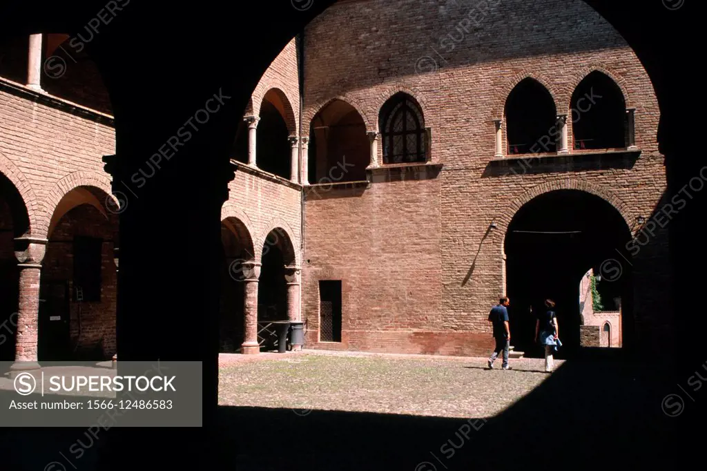 Italy, Emilia Romagna, Fontanellato, Rocca Sanvitale, Castle.