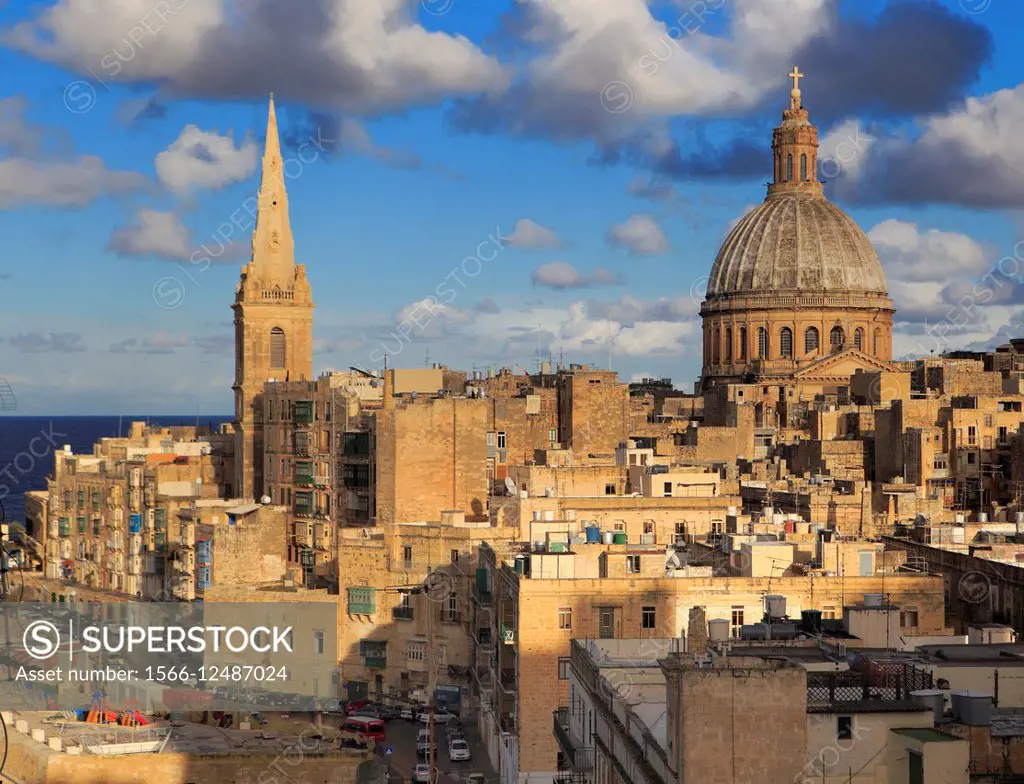 Ð¡armelite church, La Valletta, Malta.