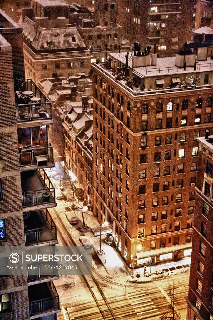 Snowy NIght in Manhattan