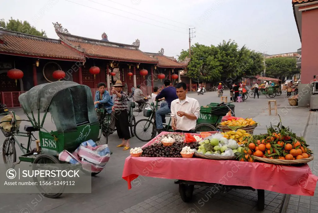 Chaozhou street vendors, China.