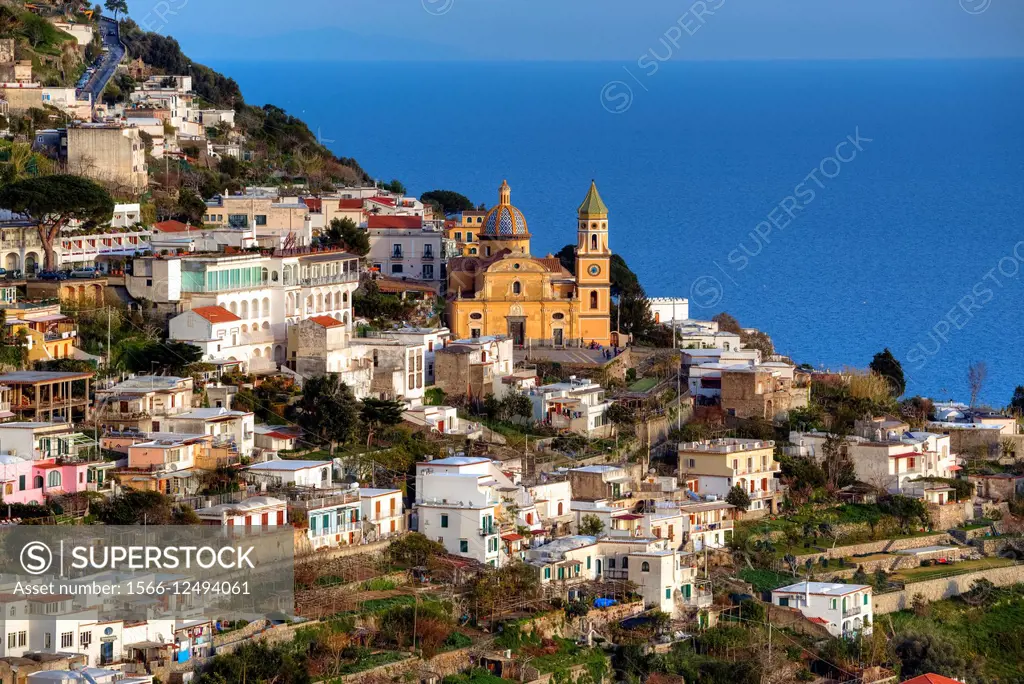 Praiano, Amalfi Coast, Campania, Italy.