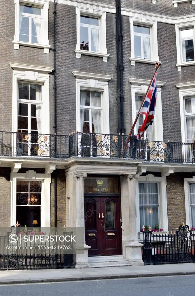 The Naval Club at 38 Hill Street, Mayfair, London, UK