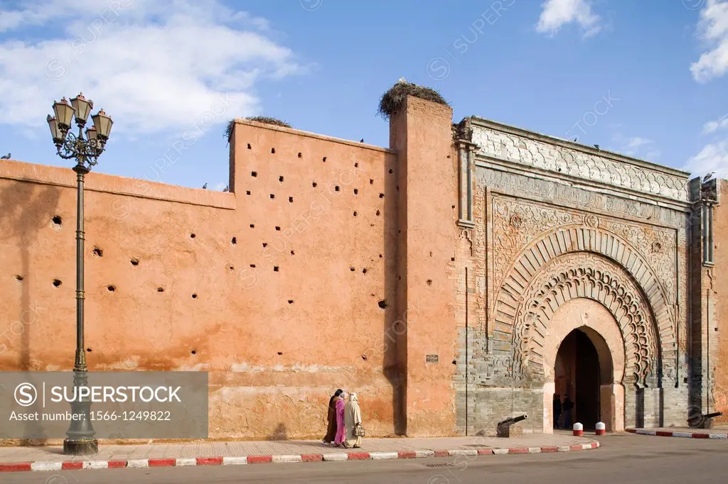 africa, morocco, marrakech, bab agnaou gate