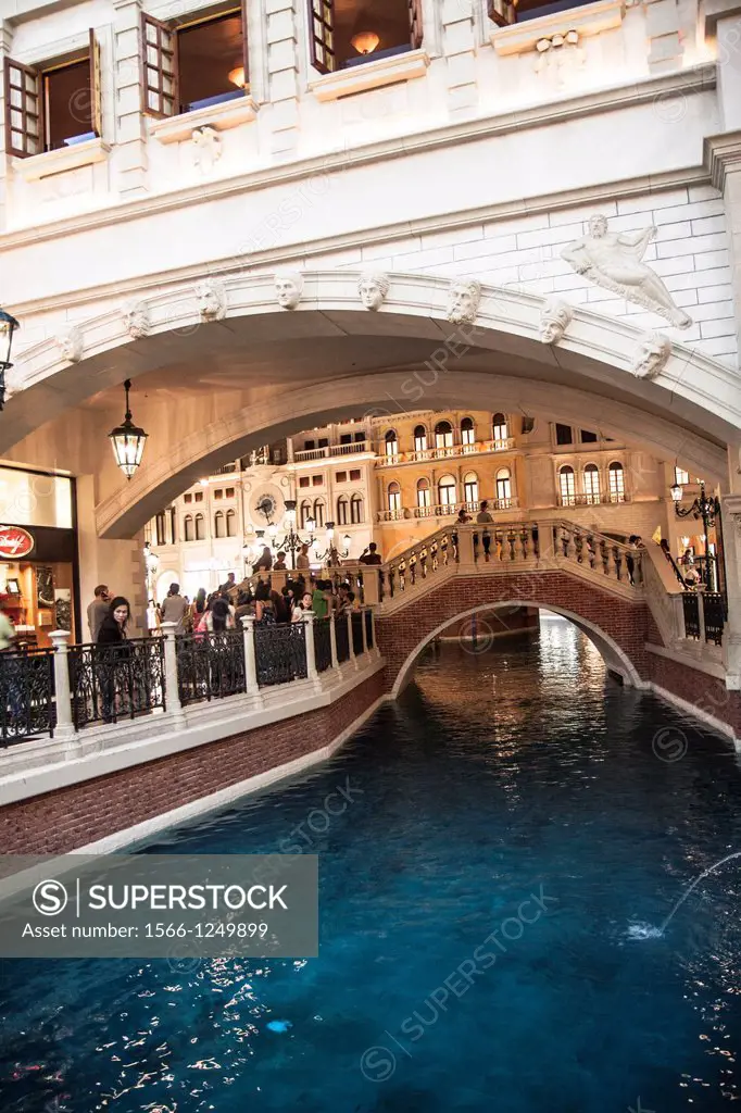 Inside The Venetian. Las Vegas, Nevada, USA.