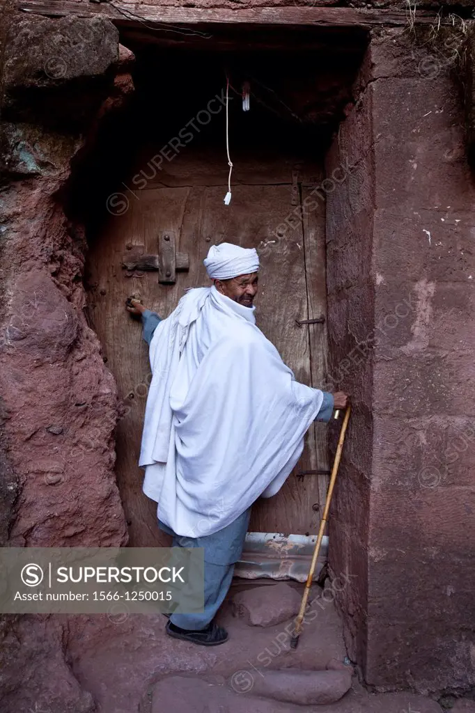 Priest at Bet Giyorgis Church, Lalibela, Ethiopia