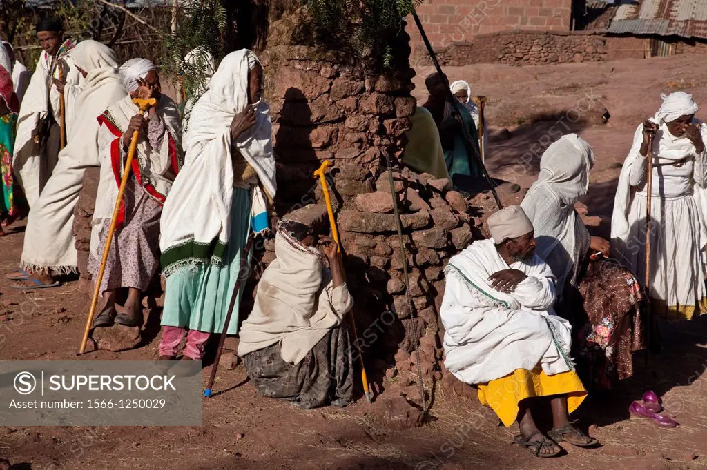 Christian Pilgrims, Lalibela, Ethiopia